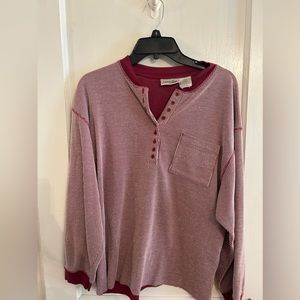 Vintage Ribbed Cotton Henley